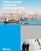 Vedações para cabos e tubulações para setores marítimos