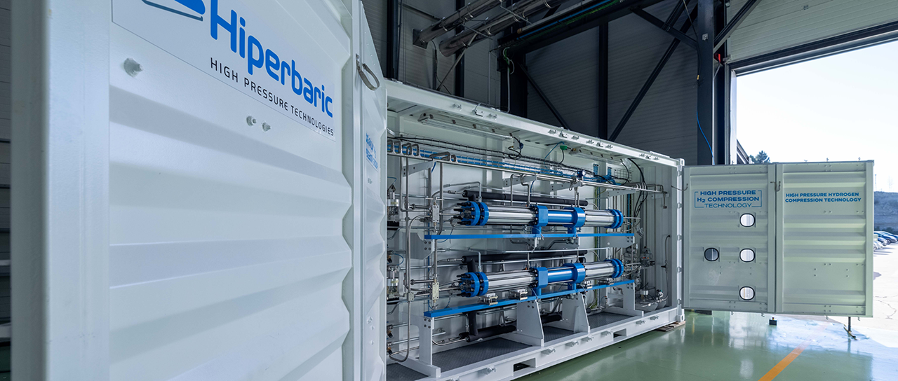 Schutz der Wasserstoffkompressoren von Hiperbaric 