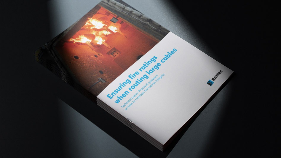 Practical guide: ensure fire ratings when routing large cables | Roxtec ...