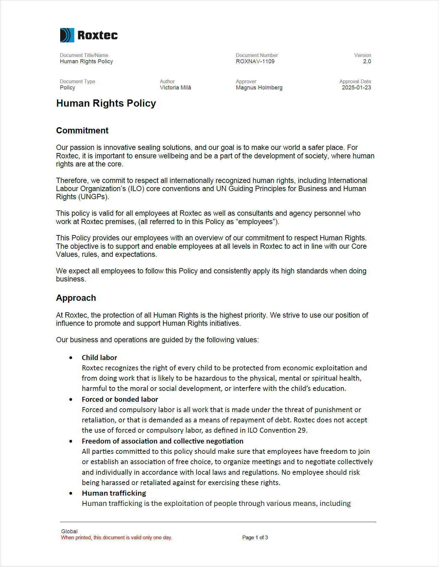 Human Rights Policy 