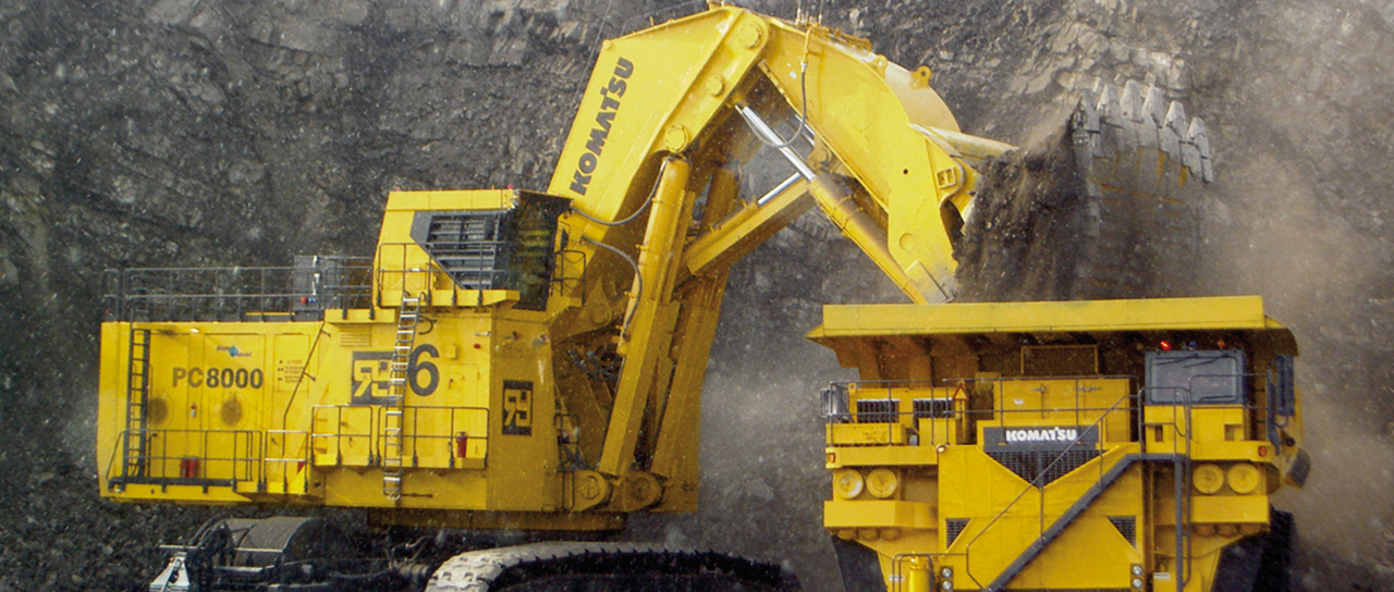 Roxtec seals in Komatsu mining equipment