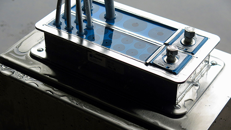 water on seal for cabinet