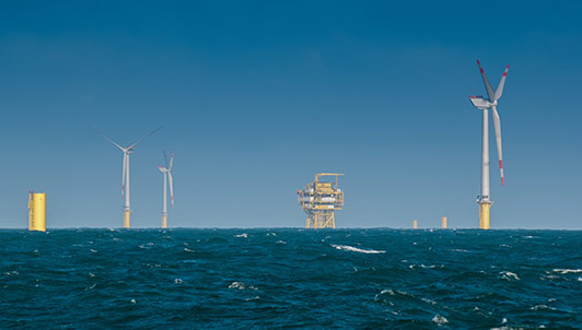 洋上風力発電向けケーブル・パイプ貫通部シール