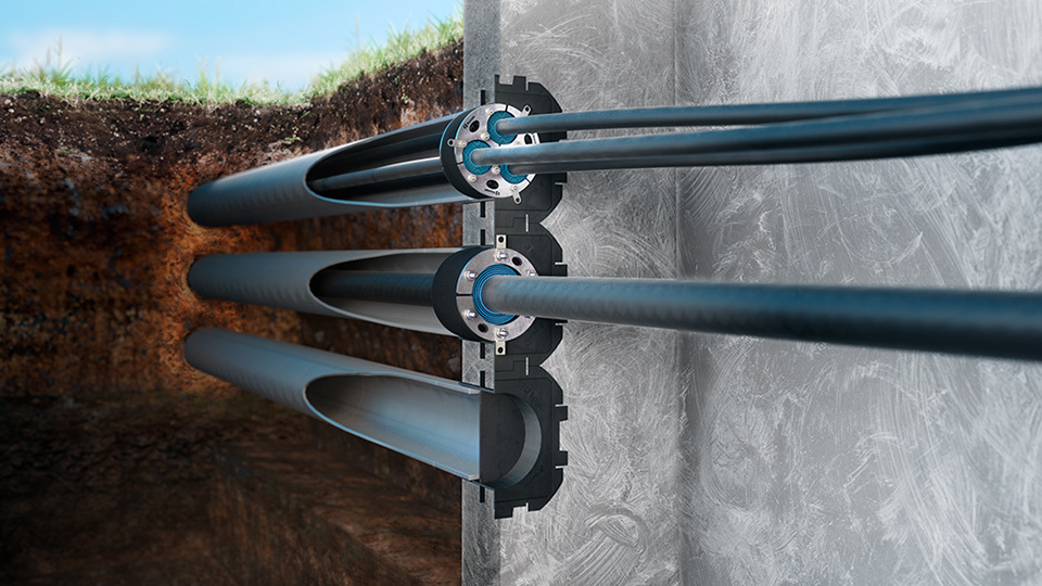 Cable duct sealing system
