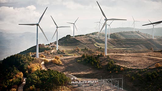 Sistemi di sigillatura cavi e tubi per il settore dell'energia eolica onshore