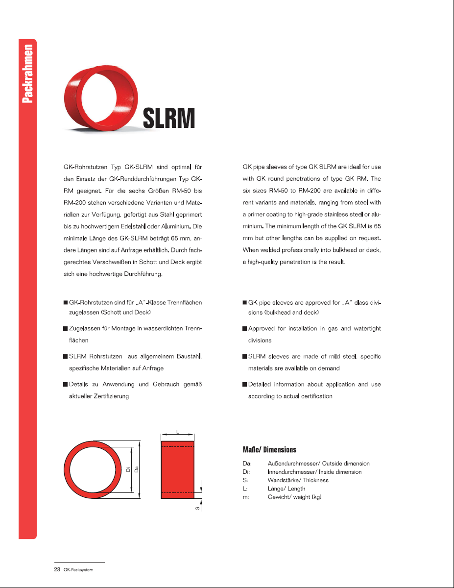 Rohrstutzen SLRM/ Reduzierstutzen SLRM-Red