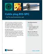 Product sheet Cable plug B15-SPC