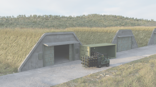 Cable and pipe seals for ammunition storage and explosive depots
