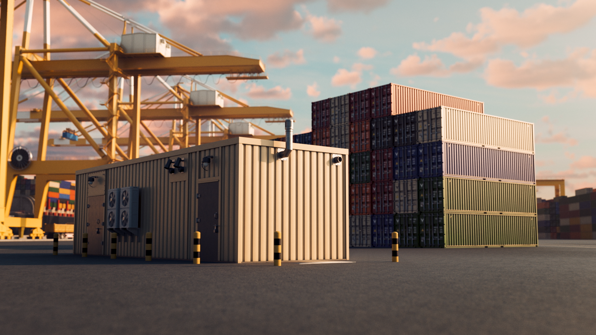 Crane electrification