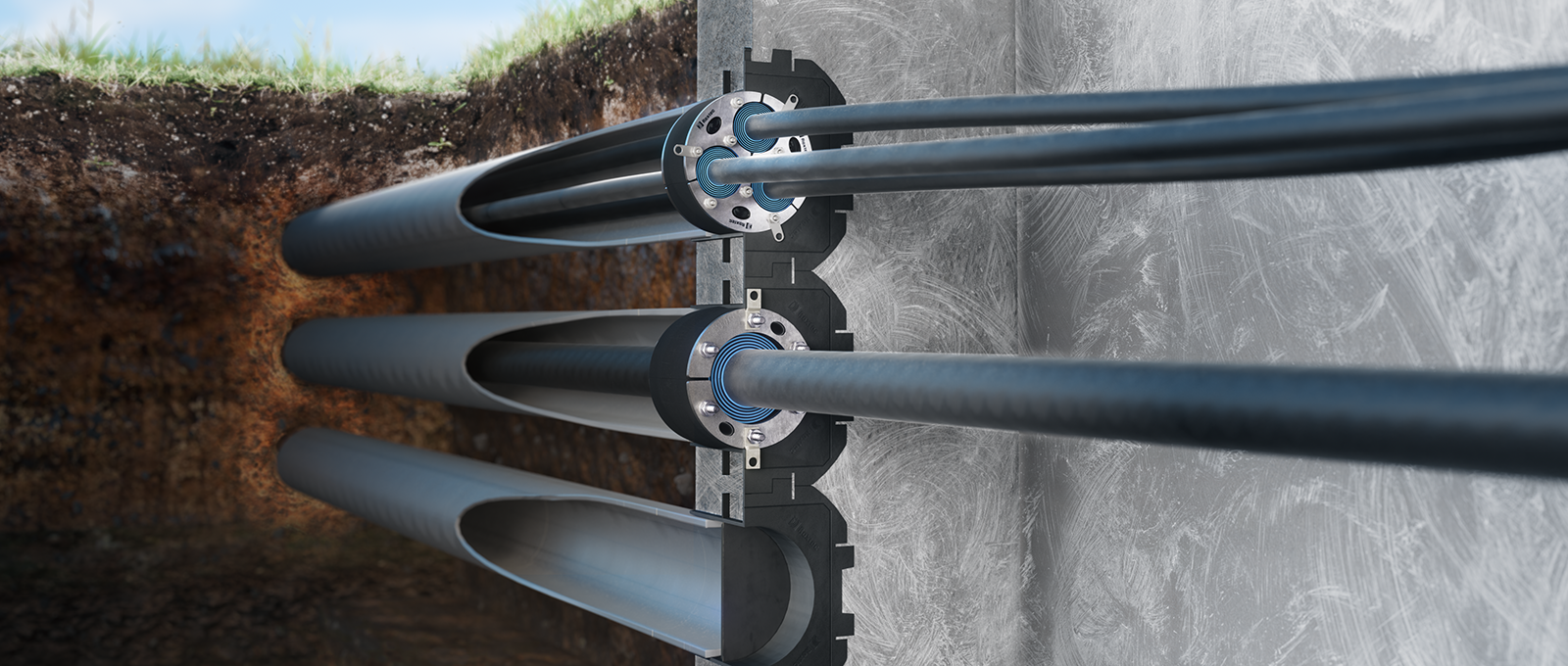 Kaikki Roxtec UG&#x2122; -tiivisteet kest&#xE4;v&#xE4;t 0,5 barin jatkuvan vedenpaineen