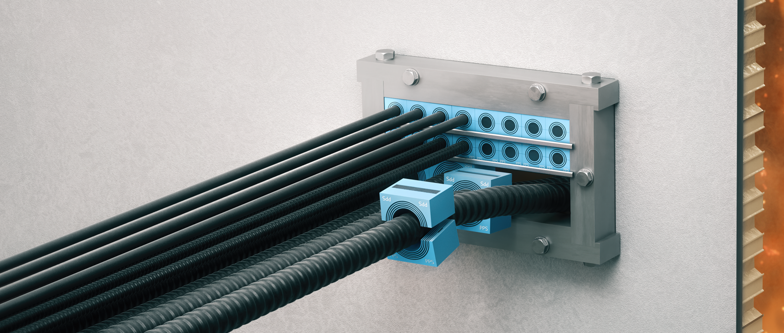 La nuova sigillatura Roxtec soddisfa tutte le esigenze del settore del materiale rotabile