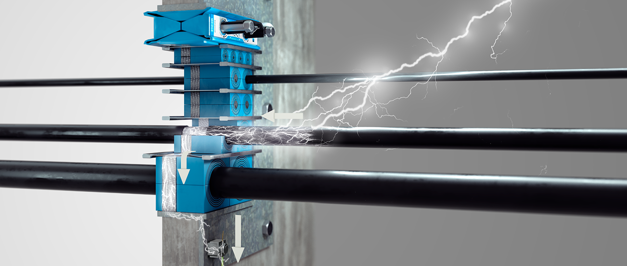 Roxtec seals for bonding and grounding