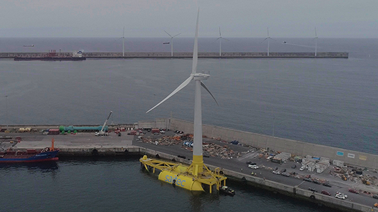 Watertight cable and pipe seals for floating wind turbines