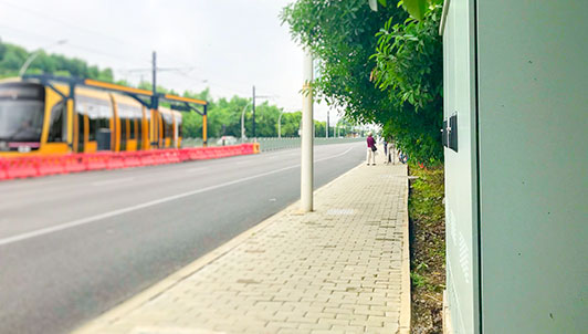 Sikring af signalerne i Shanghai i Kina