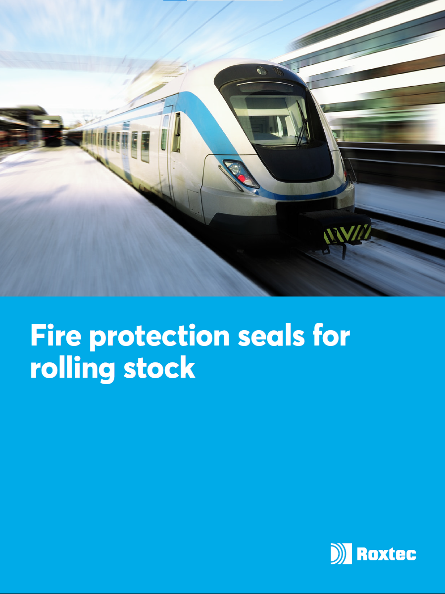 Fire protection seals for rolling stock