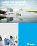 Cable and pipe seals for life science facilities