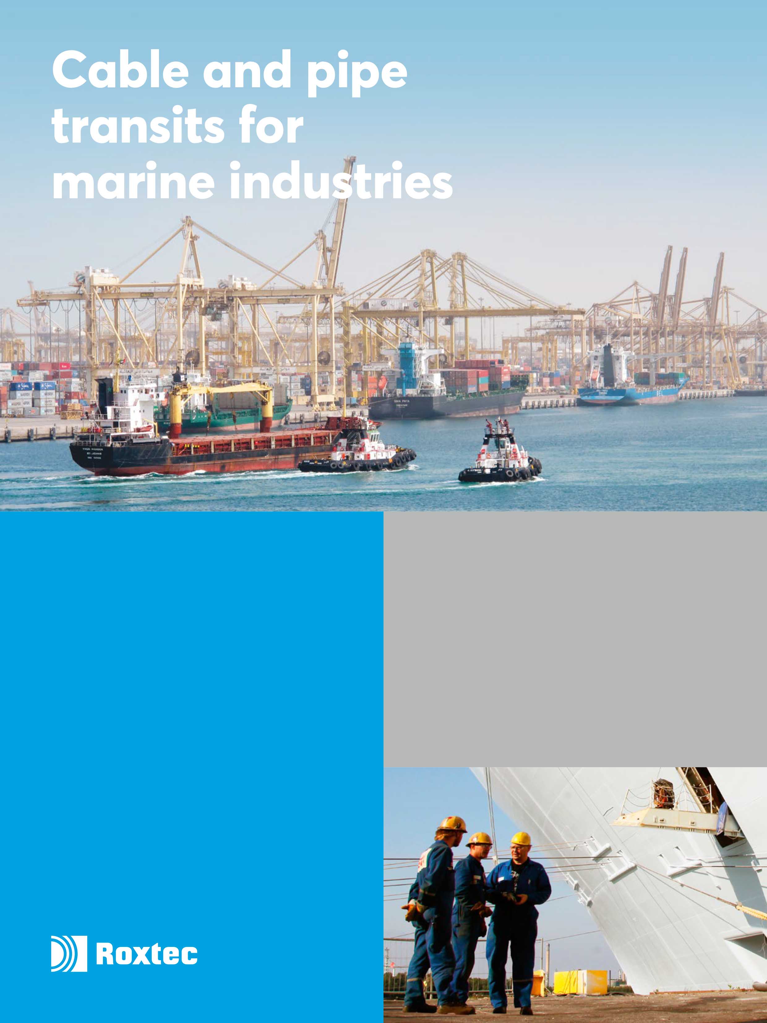 Cable and pipe transits for marine industries