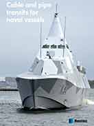 Cable and pipe transits for naval vessels