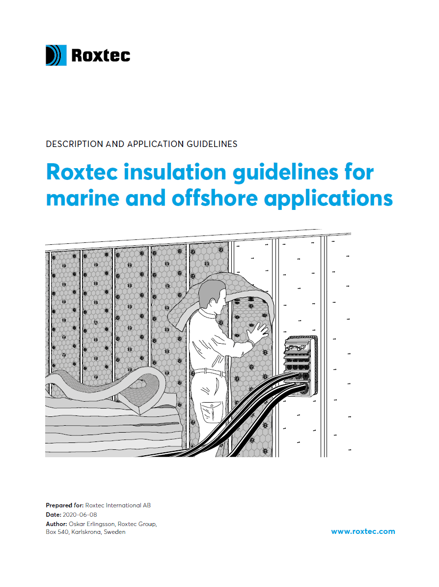 Roxtec fire insulation guidelines for marine and offshore-based applications