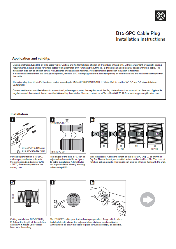 B15 SPC Installation instruction