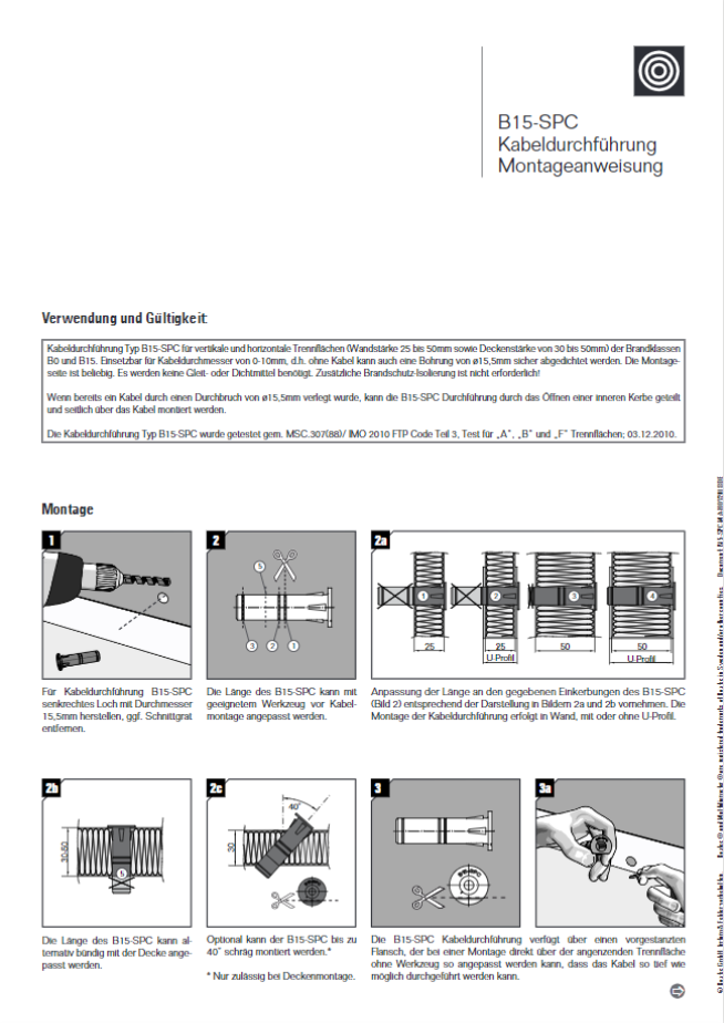 B15 SPC Montageanleitung
