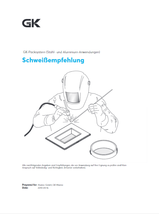 GK Packsystem Schweißanleitung