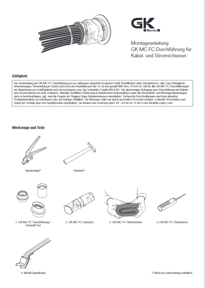 GK MC FC Montageanleitung