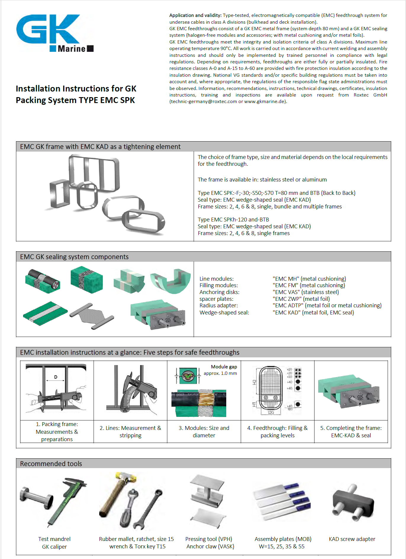 GK Packing System TYPE EMC SPK