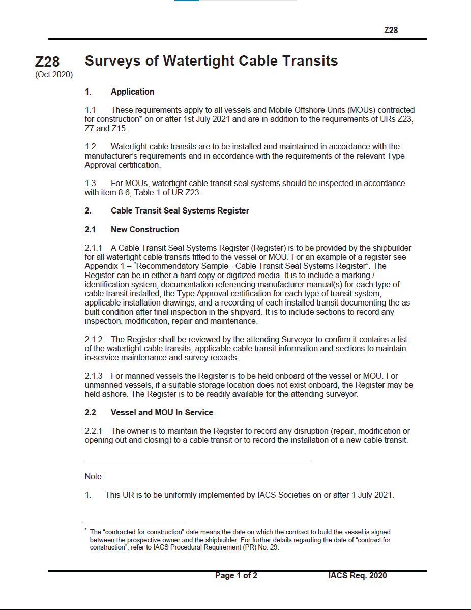 IACS UR Z28