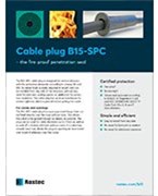 Product sheet Cable plug B15-SPC
