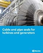 Cable and pipe seals for turbines and generators