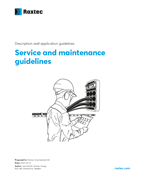 Roxtec service and maintenance guidelines