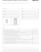 Installation checklist - Roxtec CF 8 and CF 32