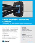 확장 기능이 있는 Roxtec FlamePlus™ 트랜짓