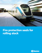 Fire protection seals for rolling stock